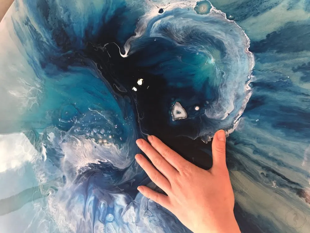 Heart of the Ocean. Original Abstract Artwork
