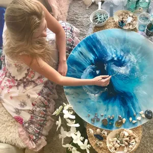 Heart of the Ocean. Original Abstract Artwork