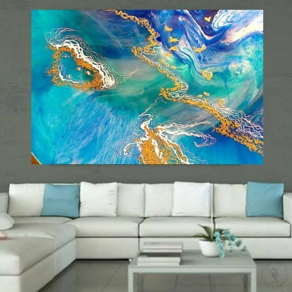 Heart Reef. Abstract Seascape. Print