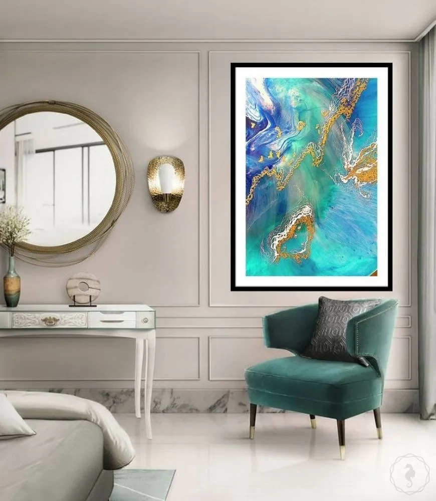 Heart Reef. Abstract Seascape. Print