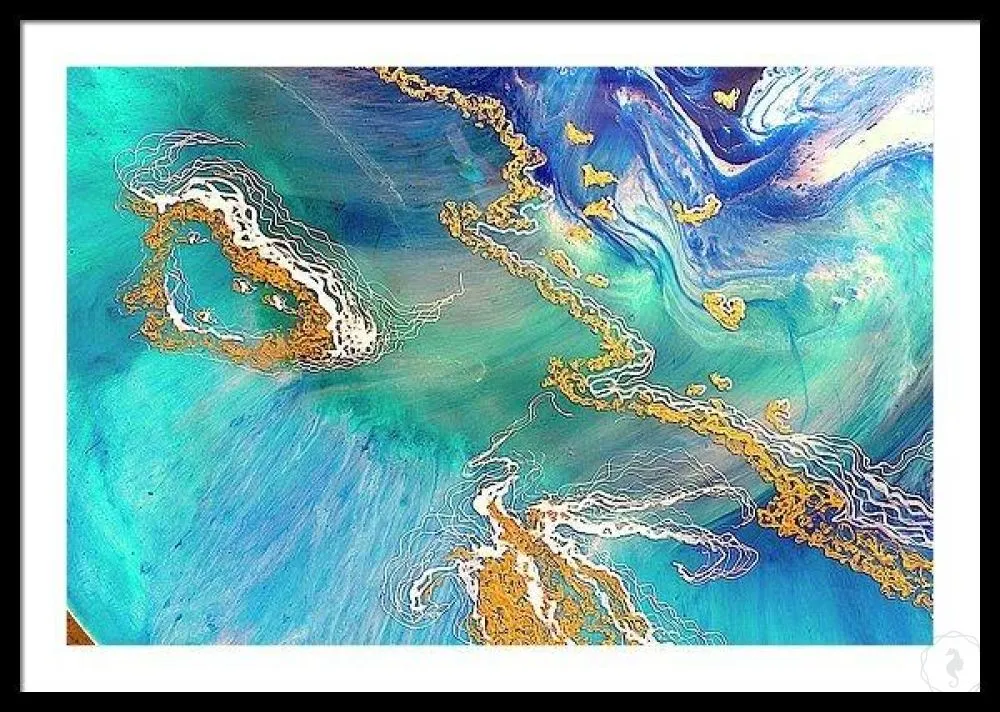 Heart Reef. Abstract Seascape. Print