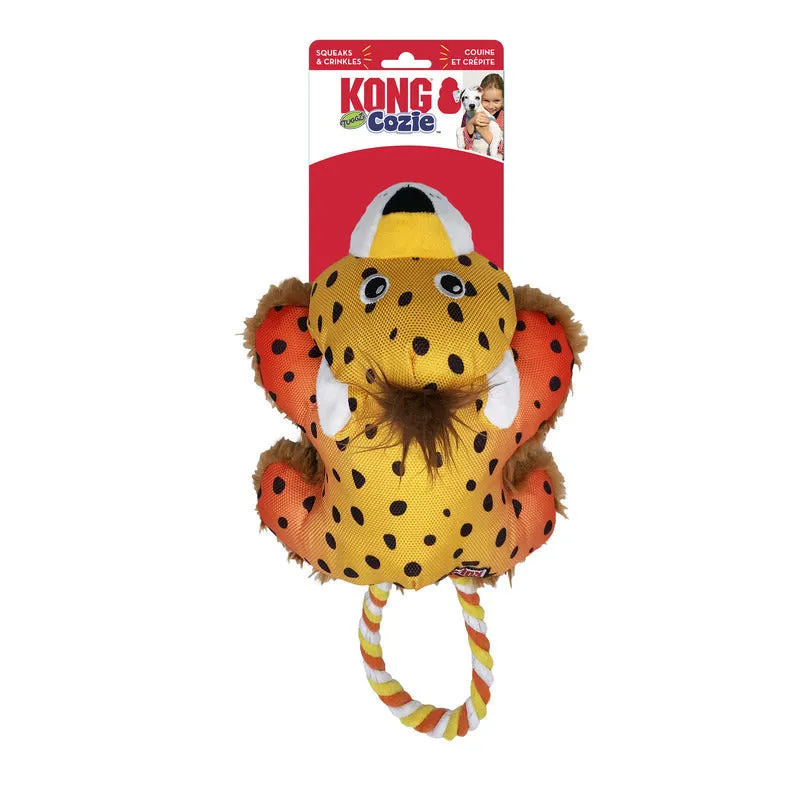 KONG Cozie Tuggz Cheetah Medium to Large Dog Toy^^^