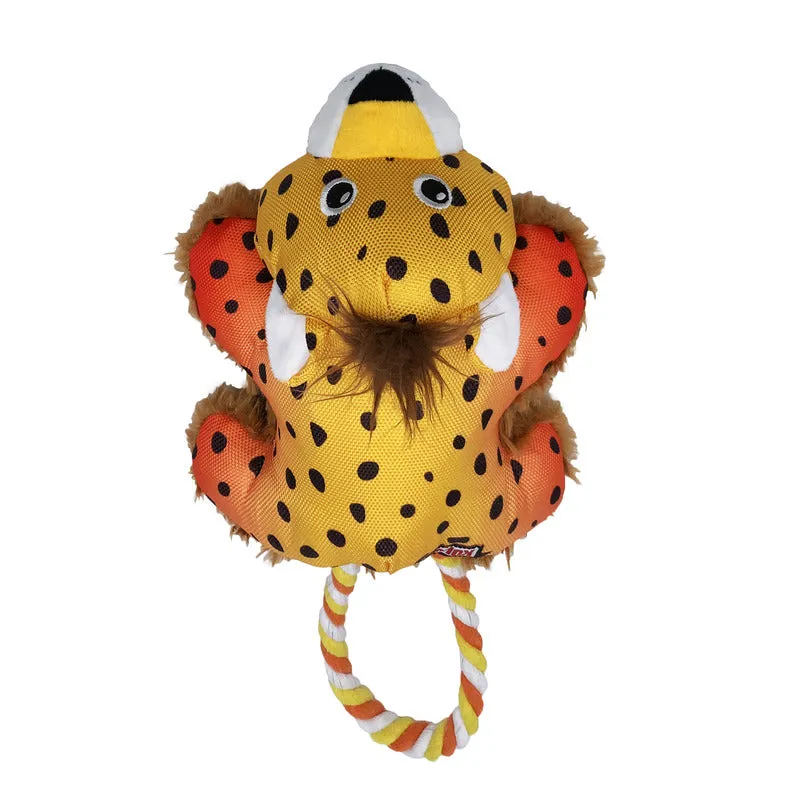 KONG Cozie Tuggz Cheetah Medium to Large Dog Toy^^^