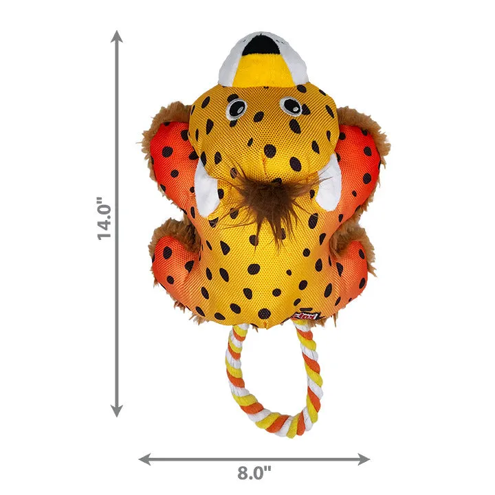 KONG Cozie Tuggz Cheetah Medium to Large Dog Toy^^^