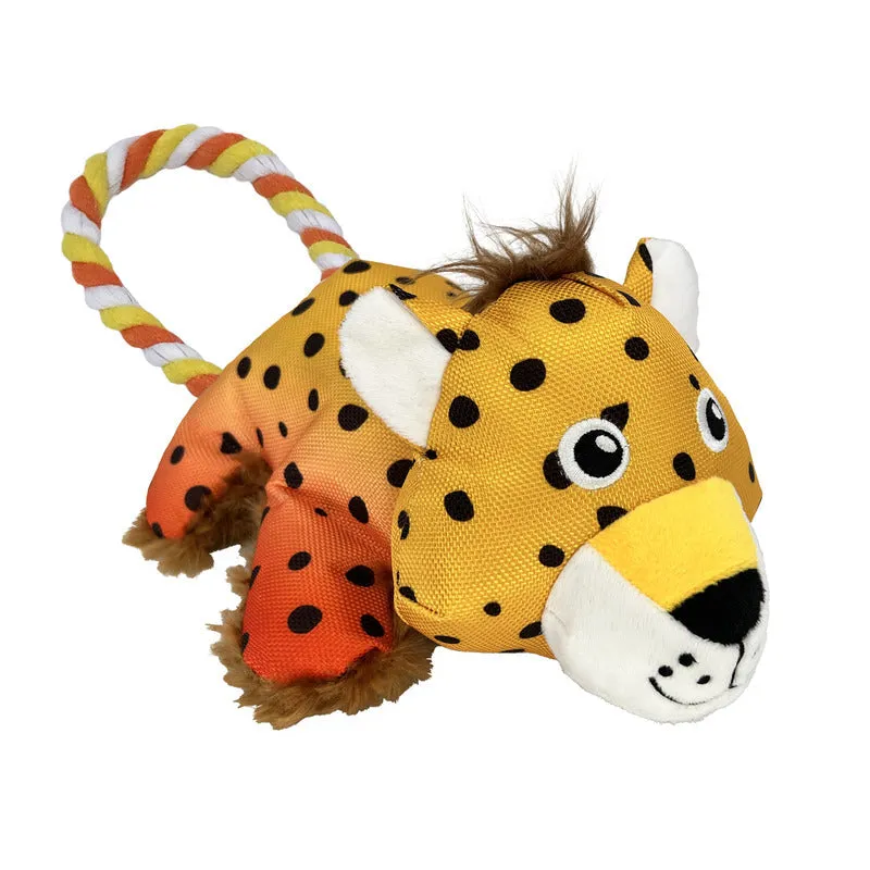 KONG Cozie Tuggz Cheetah Medium to Large Dog Toy^^^