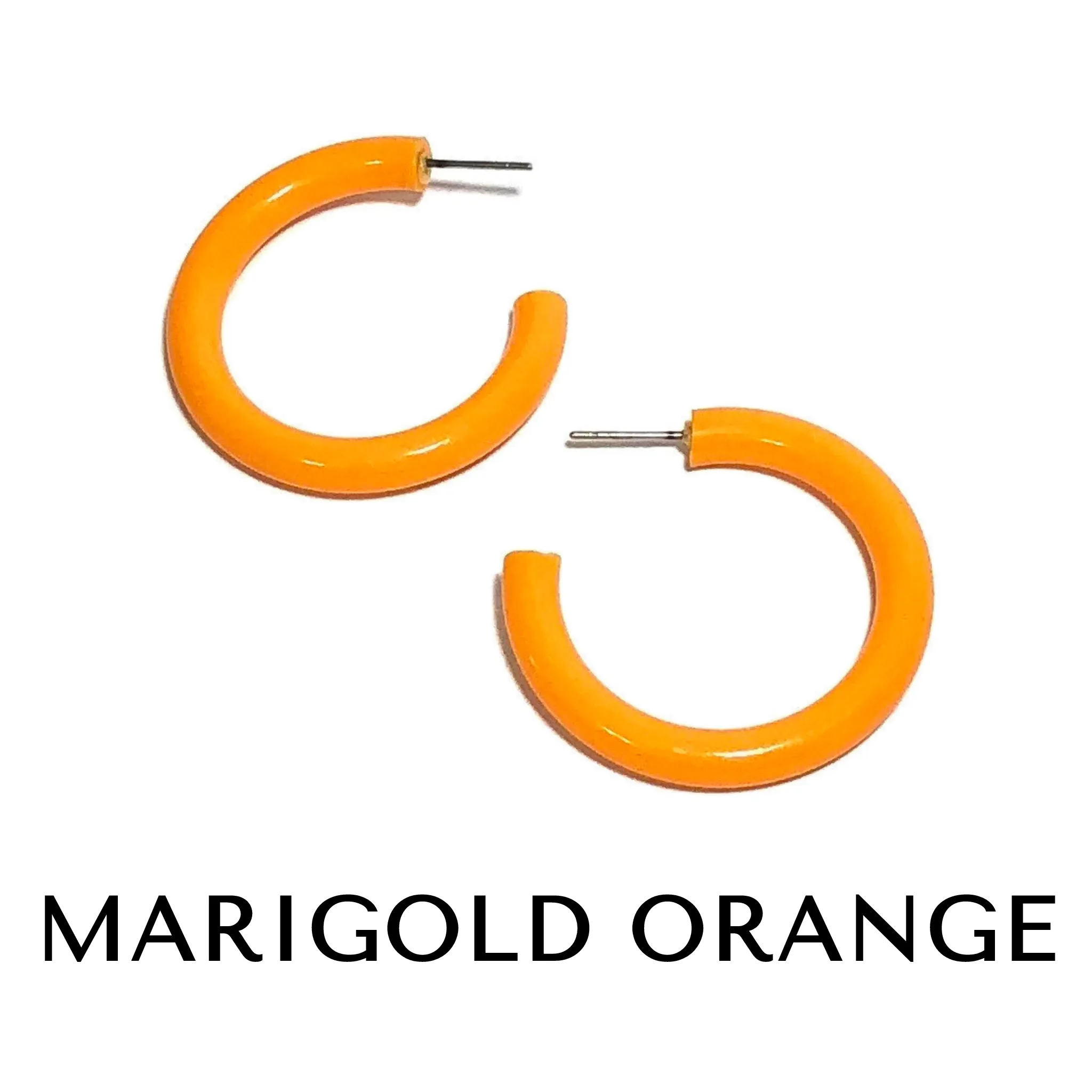 Large Tube Hoop Earrings