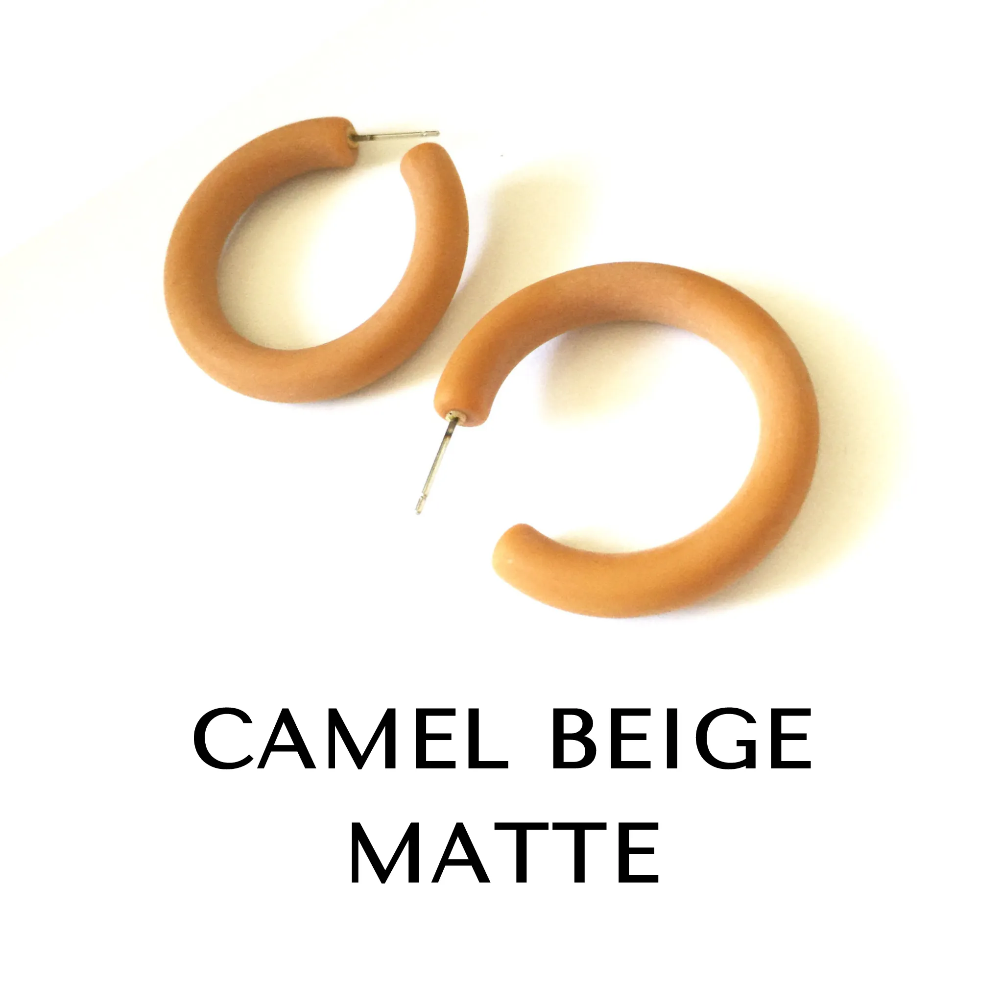 Large Tube Hoop Earrings