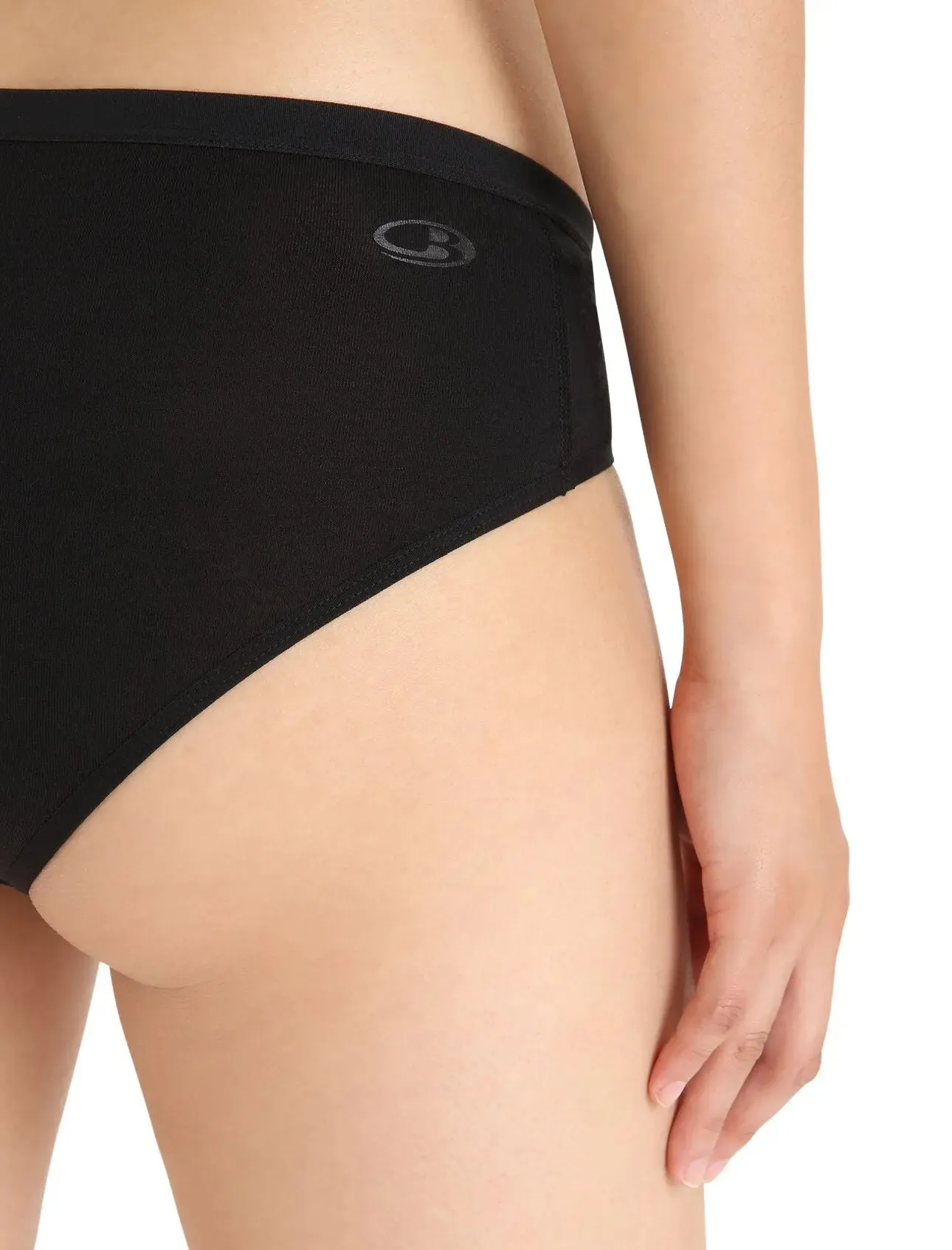 Merino Siren Hipkini Briefs - Black