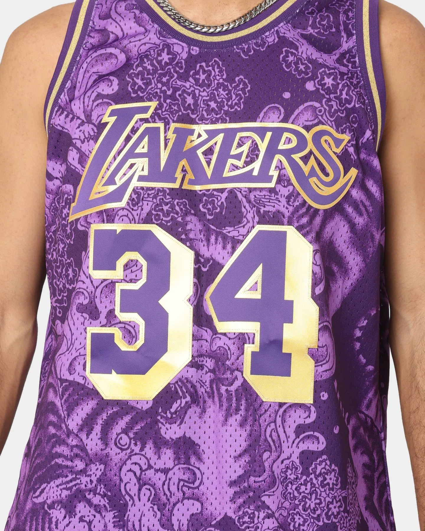 Mitchell & Ness Los Angeles Lakers Shaquille O'Neal #34 CNY 4.0 Swingman Jersey Dark Purple