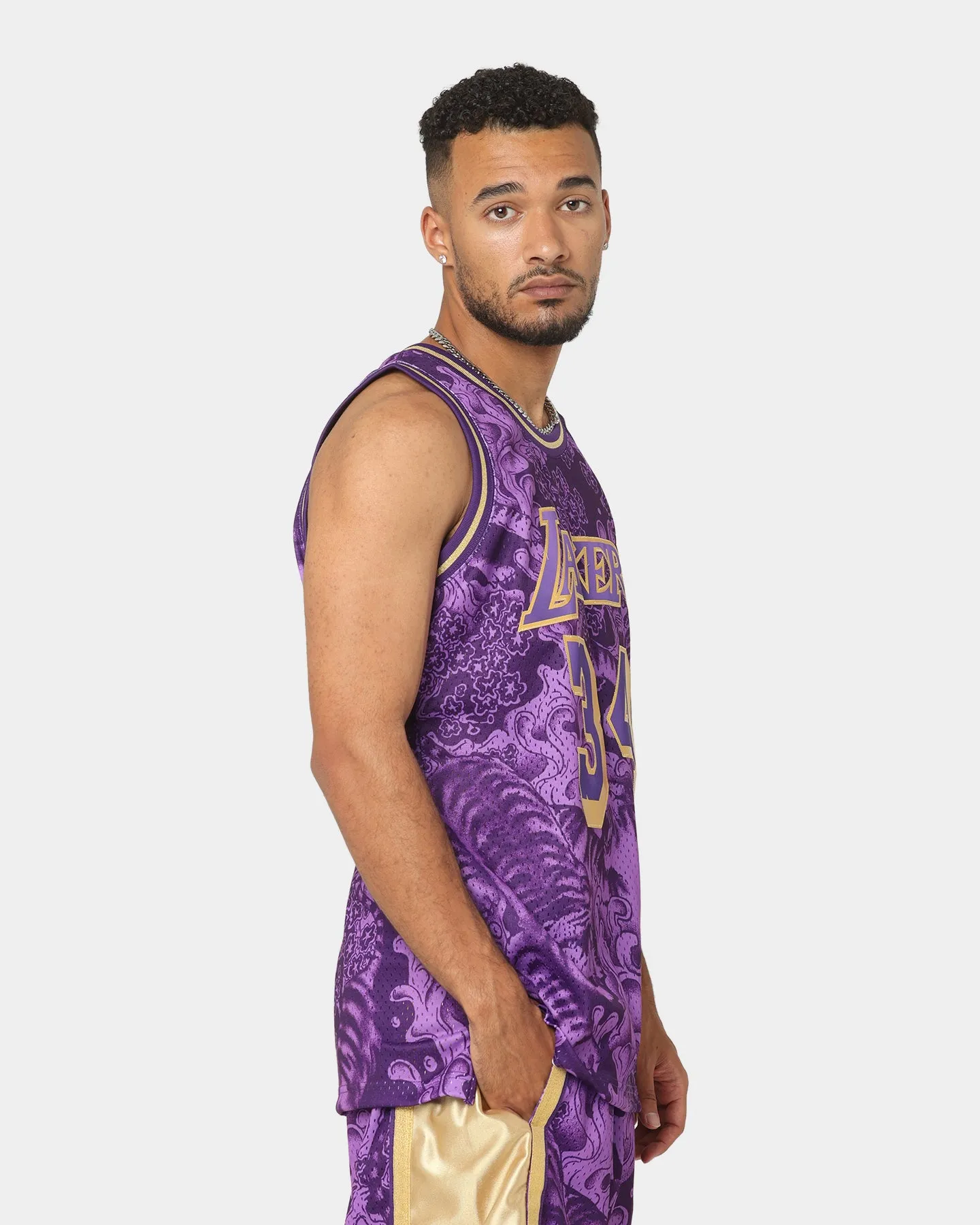 Mitchell & Ness Los Angeles Lakers Shaquille O'Neal #34 CNY 4.0 Swingman Jersey Dark Purple