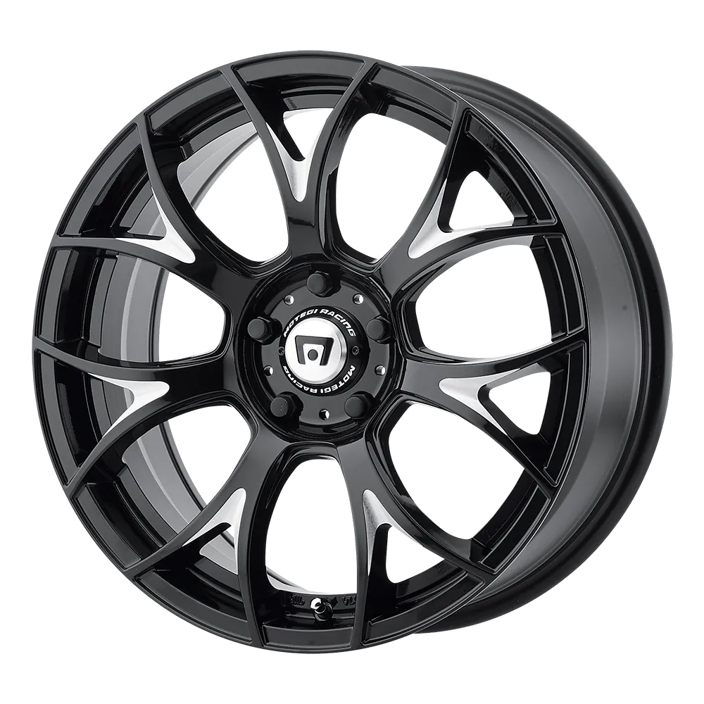 Motegi MR126 17X8 5X120 45mm Gloss Black With Milled Accents