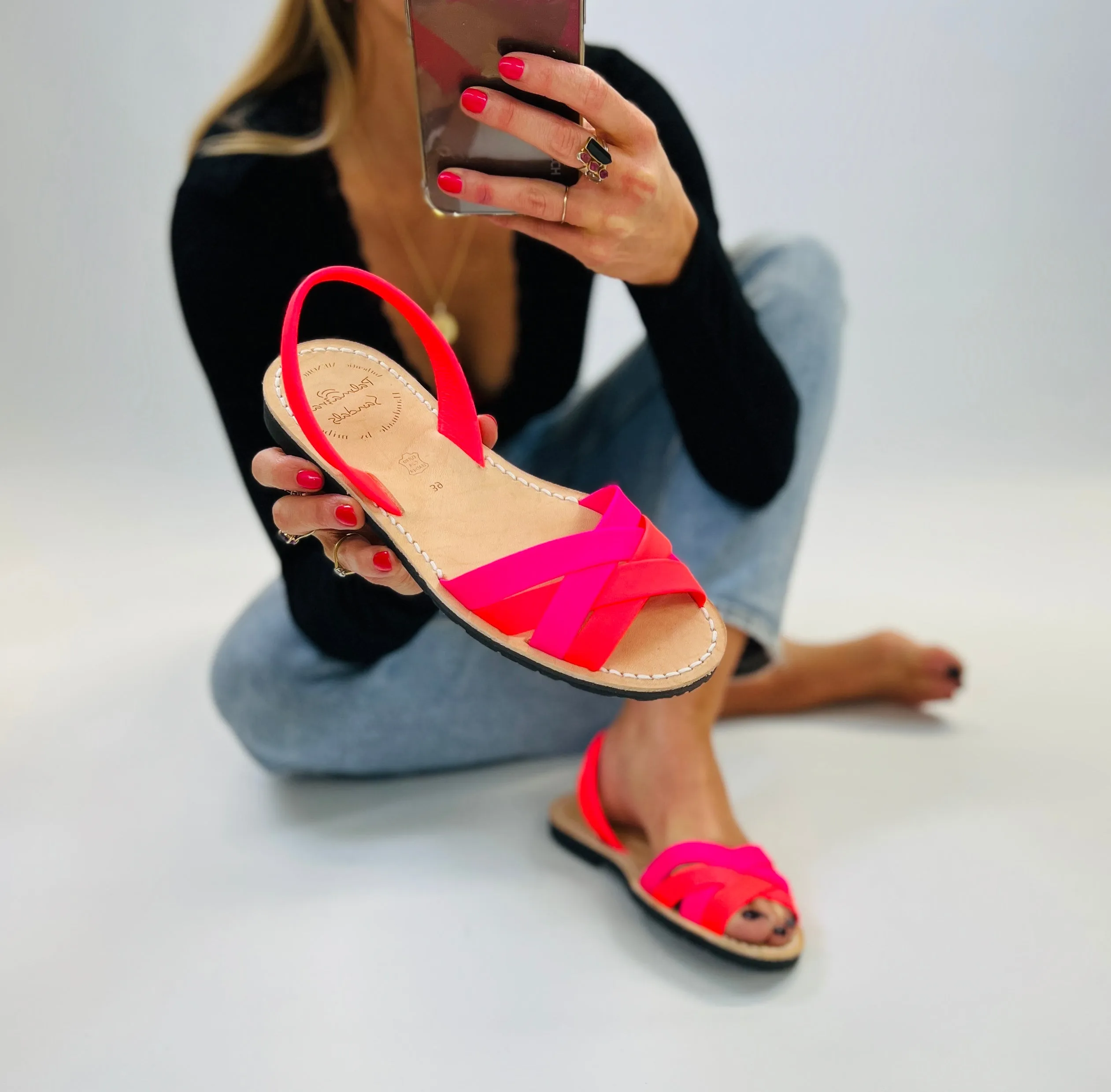 Neon Pop Peeptoe Avarca