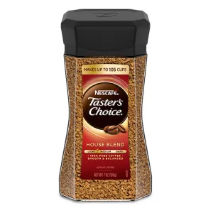 Nescafé Taster's Choice House Blend, Natural Light Medium Roast Instant Coffee, 7 oz