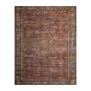 OVERSTOCK RUG - Loloi Layla Brick / Blue Rug - 2' x 5'