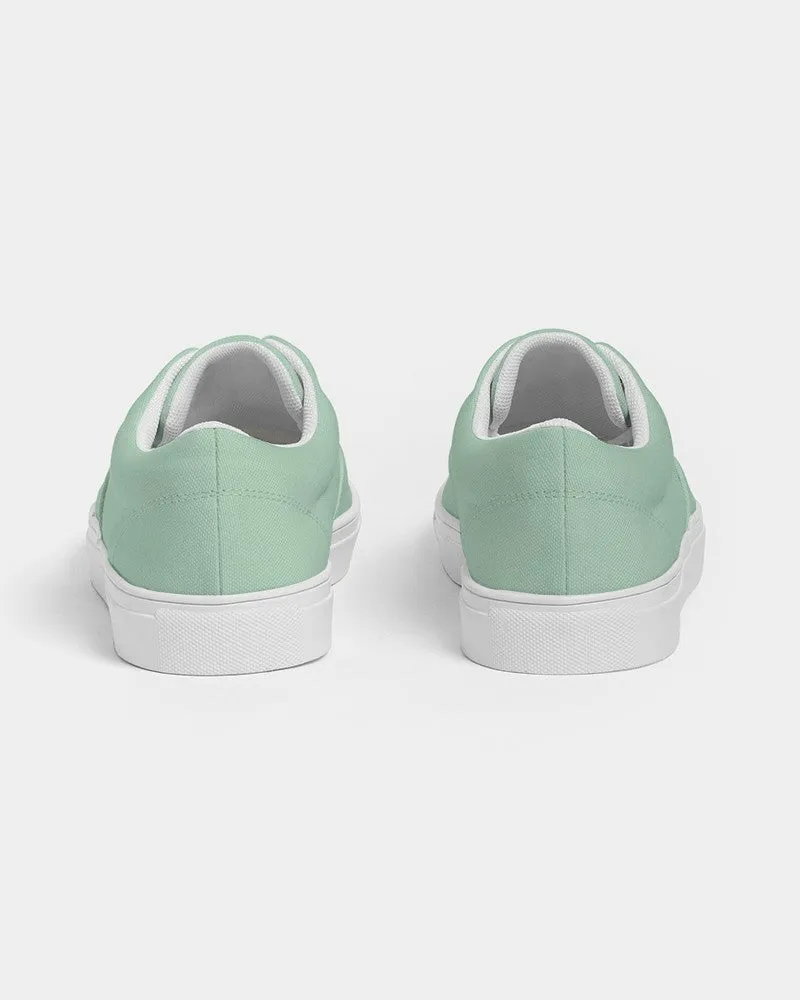 Pale Pastel Green Women's Canvas Sneakers | Women's | Bright Pale Pastel Green | C30M0Y30K0