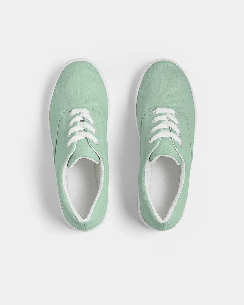 Pale Pastel Green Women's Canvas Sneakers | Women's | Bright Pale Pastel Green | C30M0Y30K0