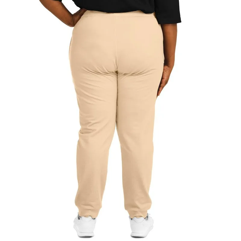 Pale Pastel Orange Joggers | Unisex | with PLUS sizes | Bright Pale Pastel Orange | C0M15Y30K0