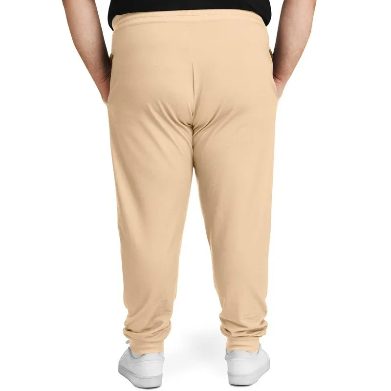 Pale Pastel Orange Joggers | Unisex | with PLUS sizes | Bright Pale Pastel Orange | C0M15Y30K0