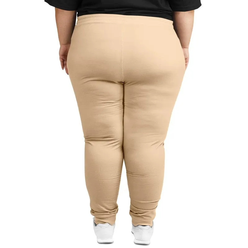 Pale Pastel Orange Joggers | Unisex | with PLUS sizes | Bright Pale Pastel Orange | C0M15Y30K0