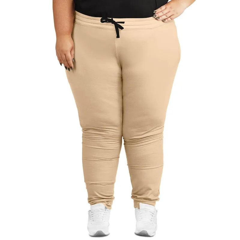 Pale Pastel Orange Joggers | Unisex | with PLUS sizes | Bright Pale Pastel Orange | C0M15Y30K0