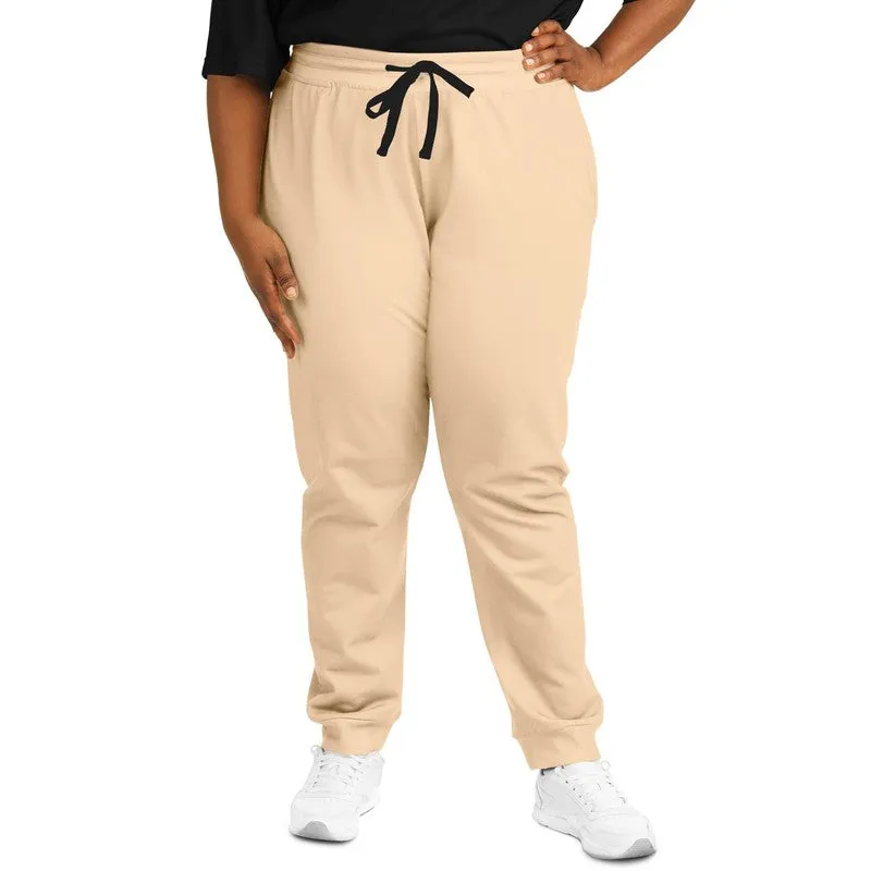 Pale Pastel Orange Joggers | Unisex | with PLUS sizes | Bright Pale Pastel Orange | C0M15Y30K0