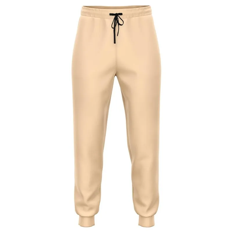 Pale Pastel Orange Joggers | Unisex | with PLUS sizes | Bright Pale Pastel Orange | C0M15Y30K0