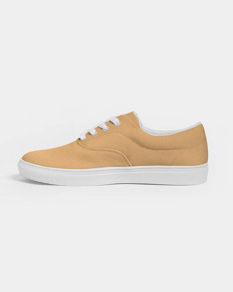 Pastel Orange Men's Canvas Sneakers | Men's | Bright Pastel Orange | C0M30Y60K0