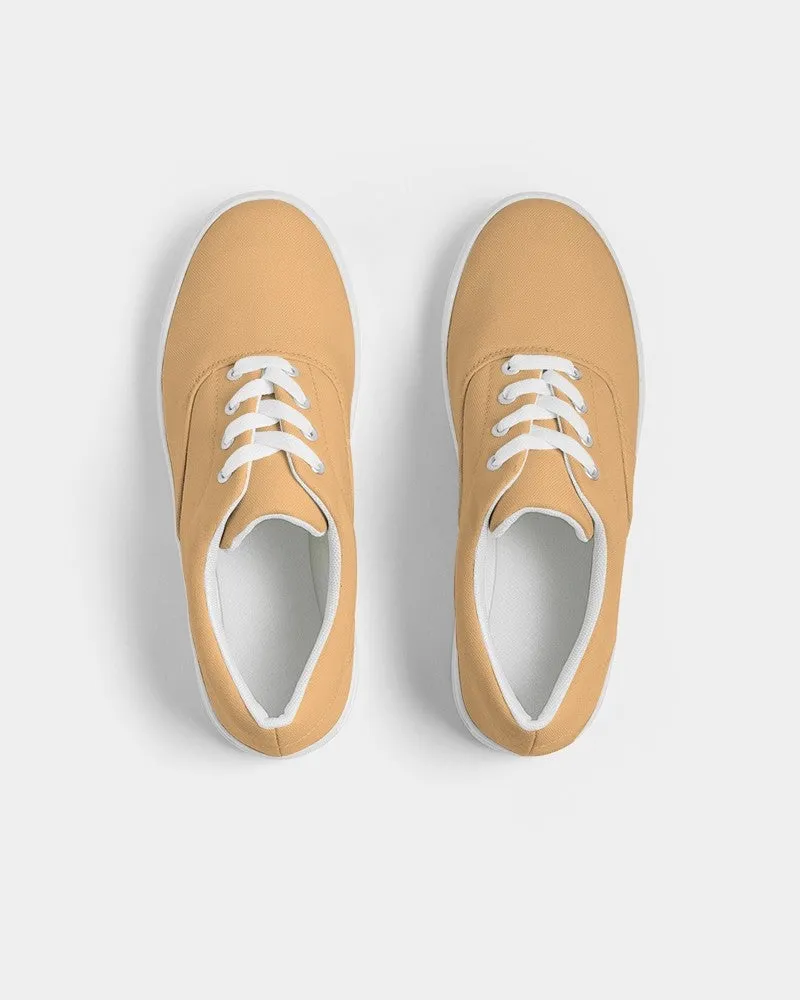 Pastel Orange Men's Canvas Sneakers | Men's | Bright Pastel Orange | C0M30Y60K0