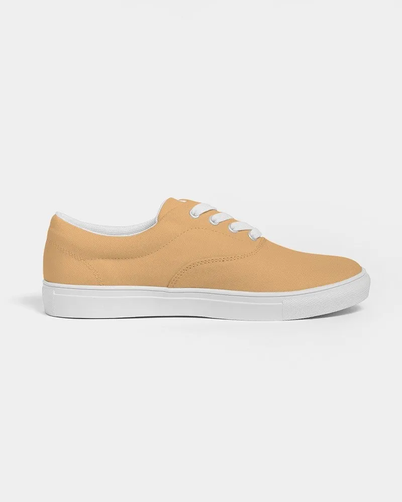 Pastel Orange Men's Canvas Sneakers | Men's | Bright Pastel Orange | C0M30Y60K0