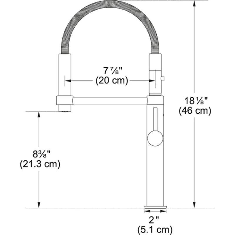 Pescara Single-Handle Pull-Down Pre-Rinse Kitchen Faucet in Matte Black
