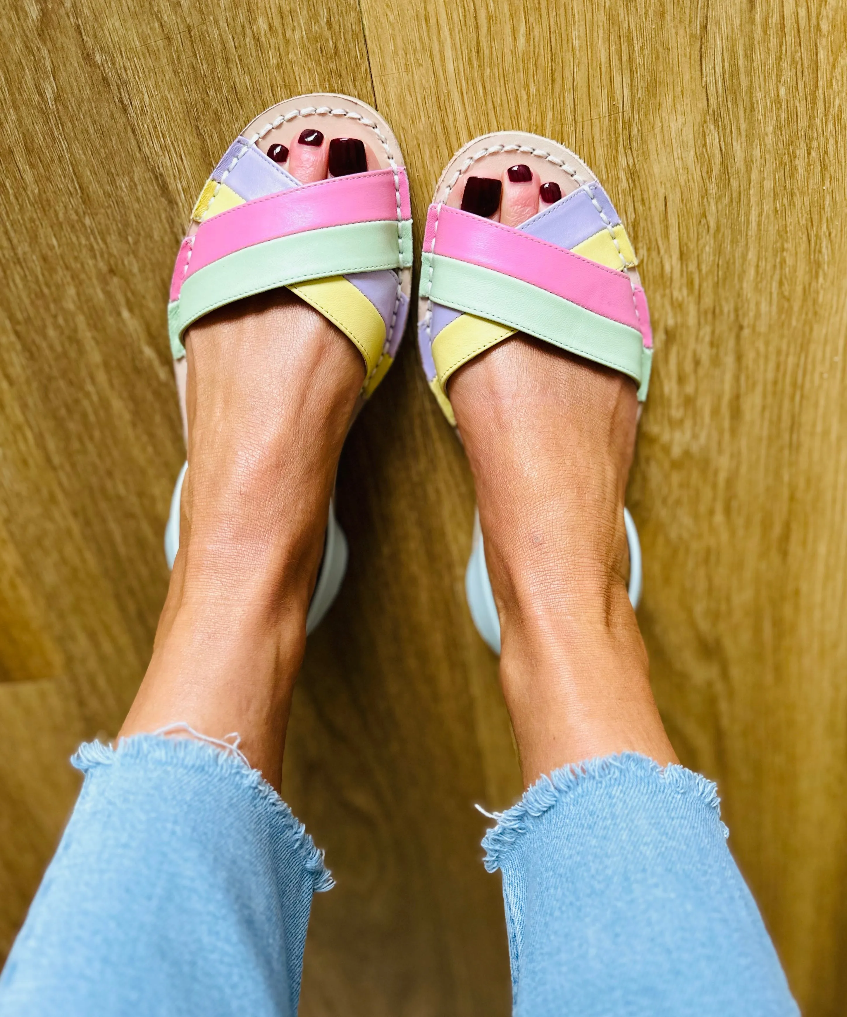 SAMPLE SALE Ice Cream Peeptoe Size 39