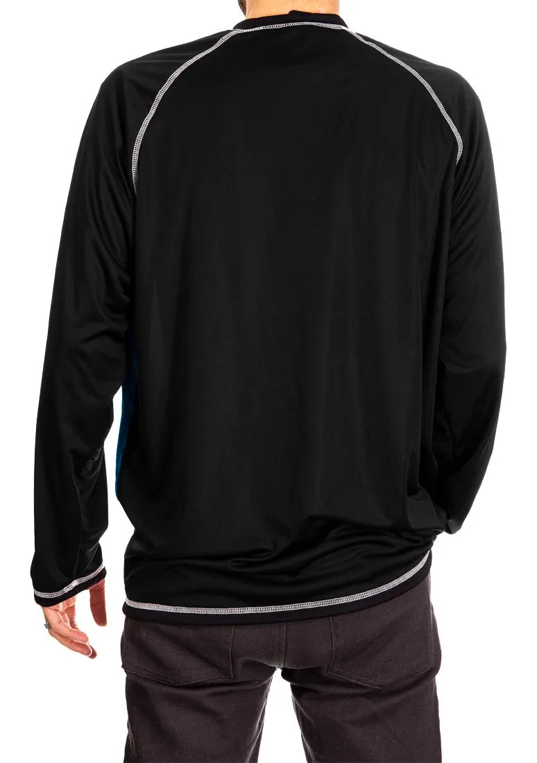 San Jose Sharks Jersey Style Long Sleeve Rashguard