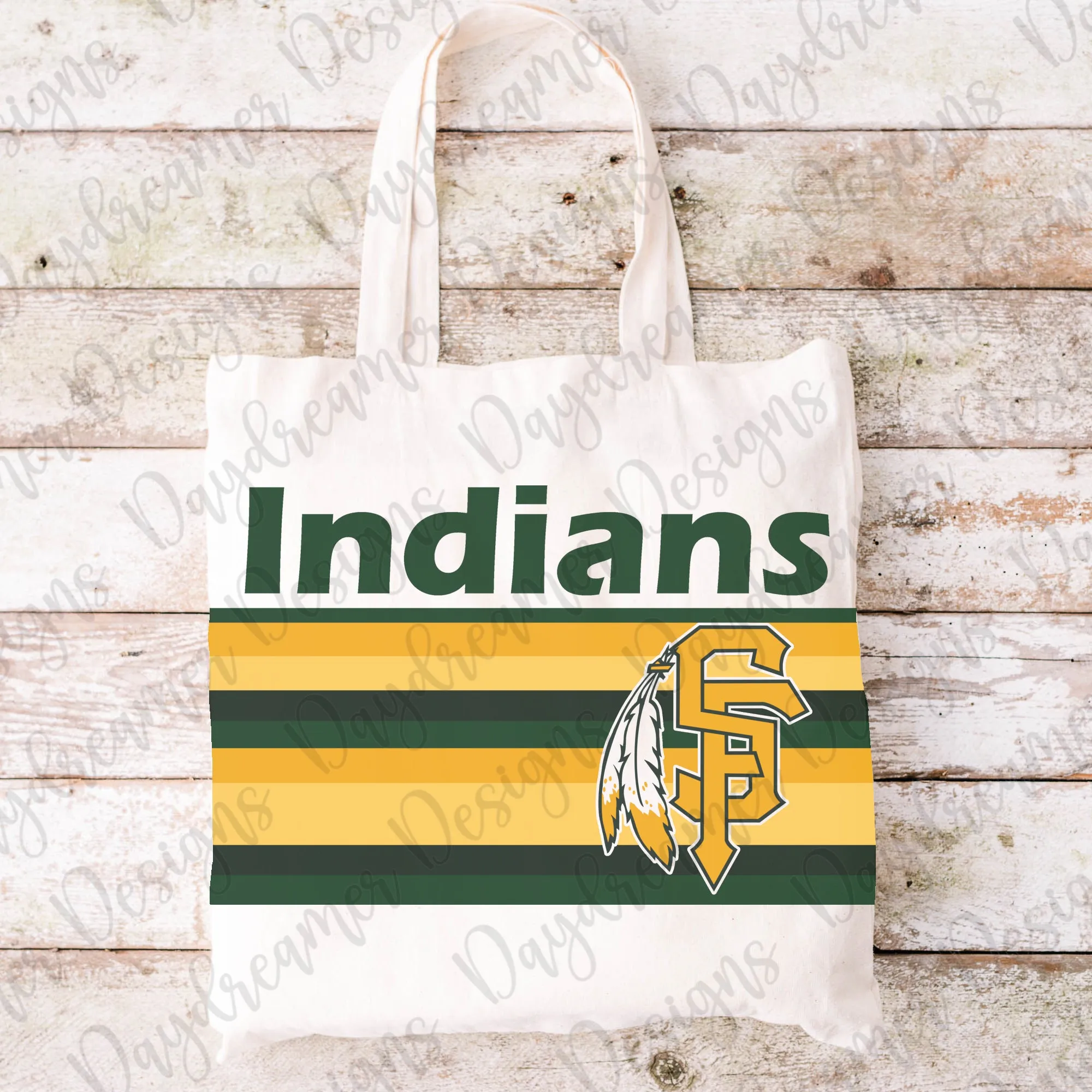Santa Fe Indians - Retro Stripes Tote