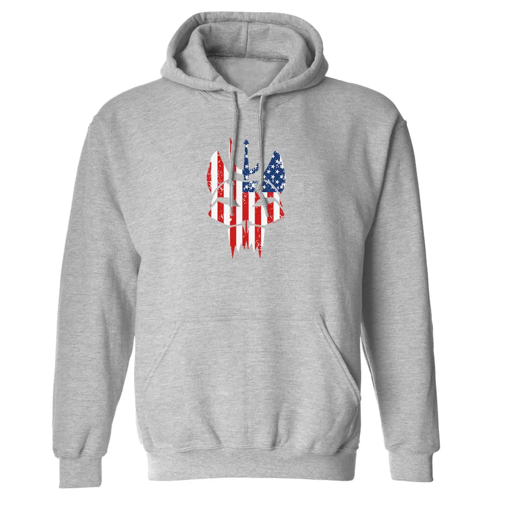 SEAL Team Bravo American Flag Fleece Hooded Sweatshirt