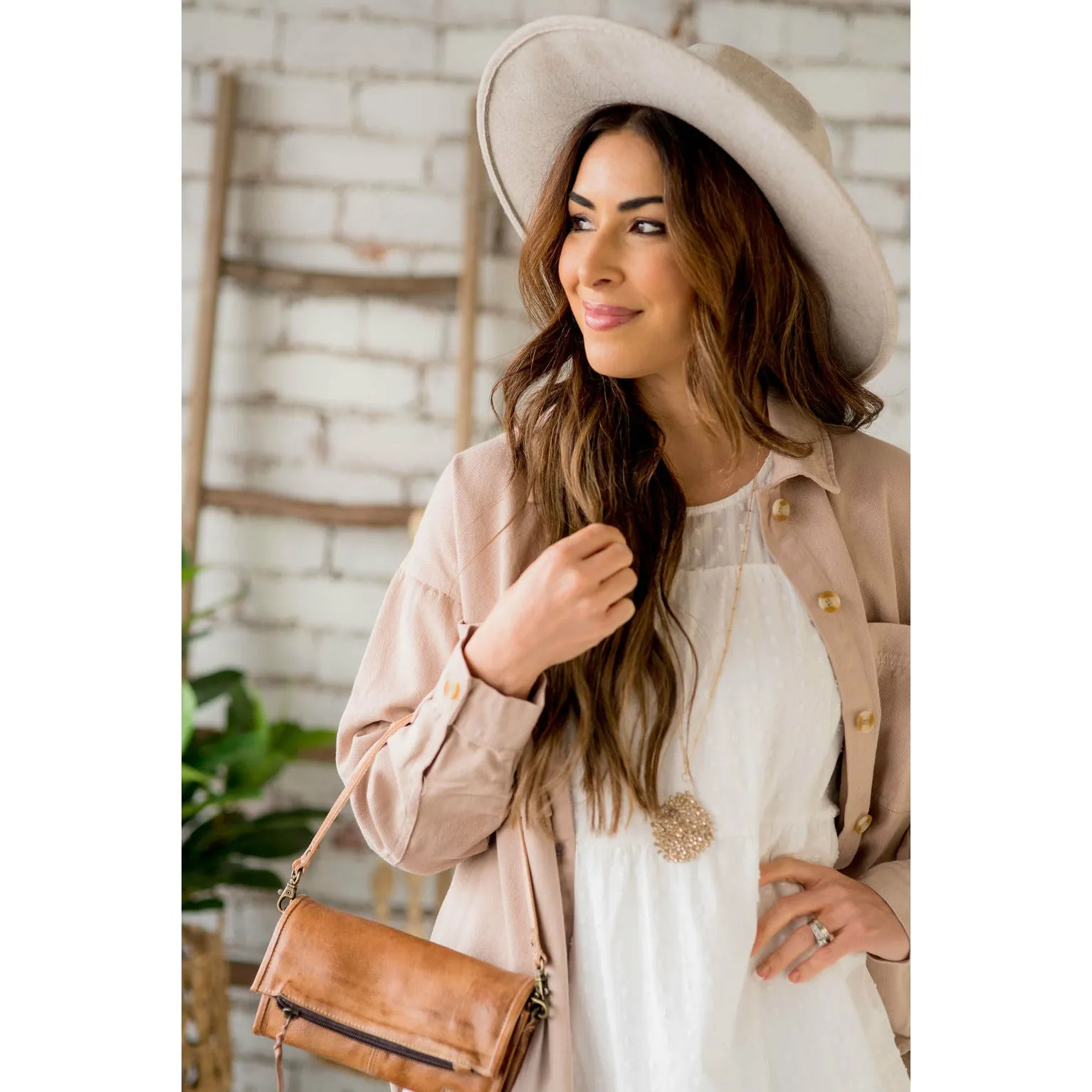 Side Slit Button Up Jacket
