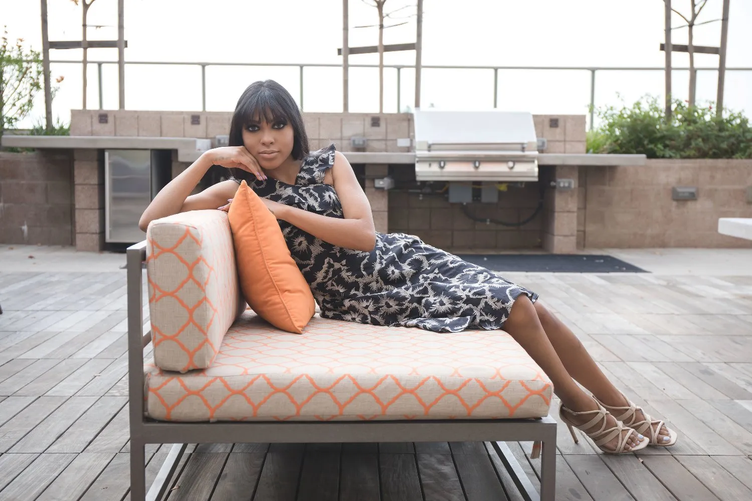 Sleeveless Floral Dress