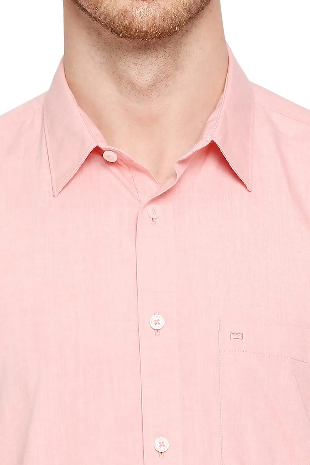 Slim Fit Cotton Polyester Viscose Shirt
