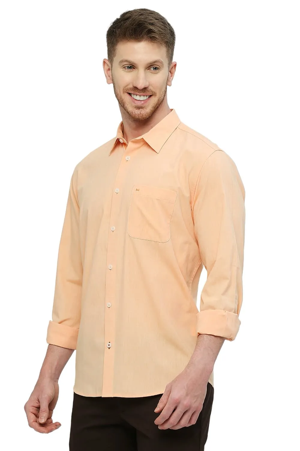 Slim Fit Cotton Polyester Viscose Shirt