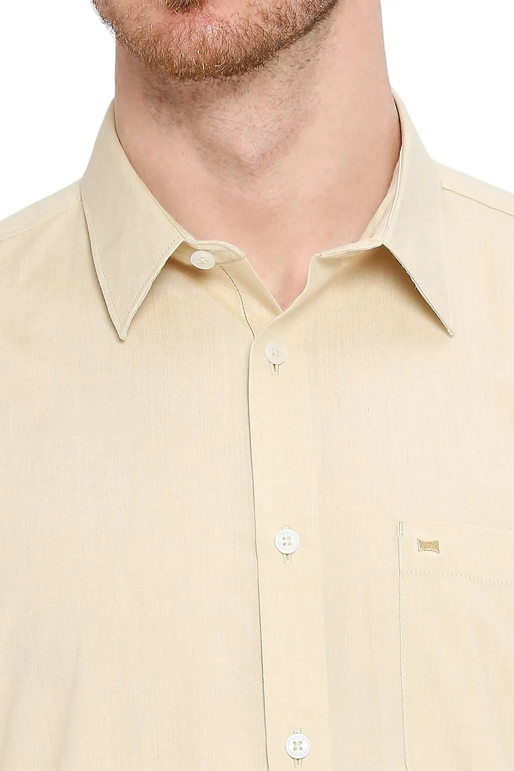 Slim Fit Cotton Polyester Viscose Shirt