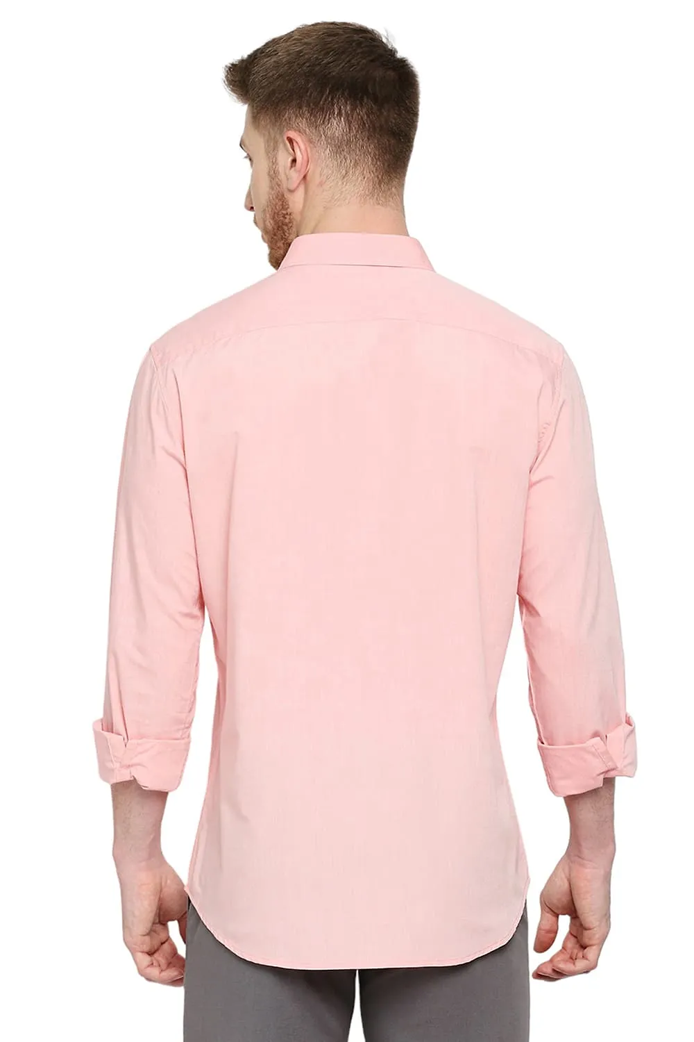 Slim Fit Cotton Polyester Viscose Shirt
