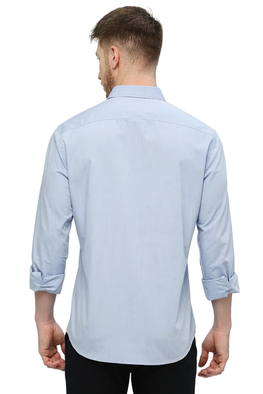 Slim Fit Cotton Polyester Viscose Shirt