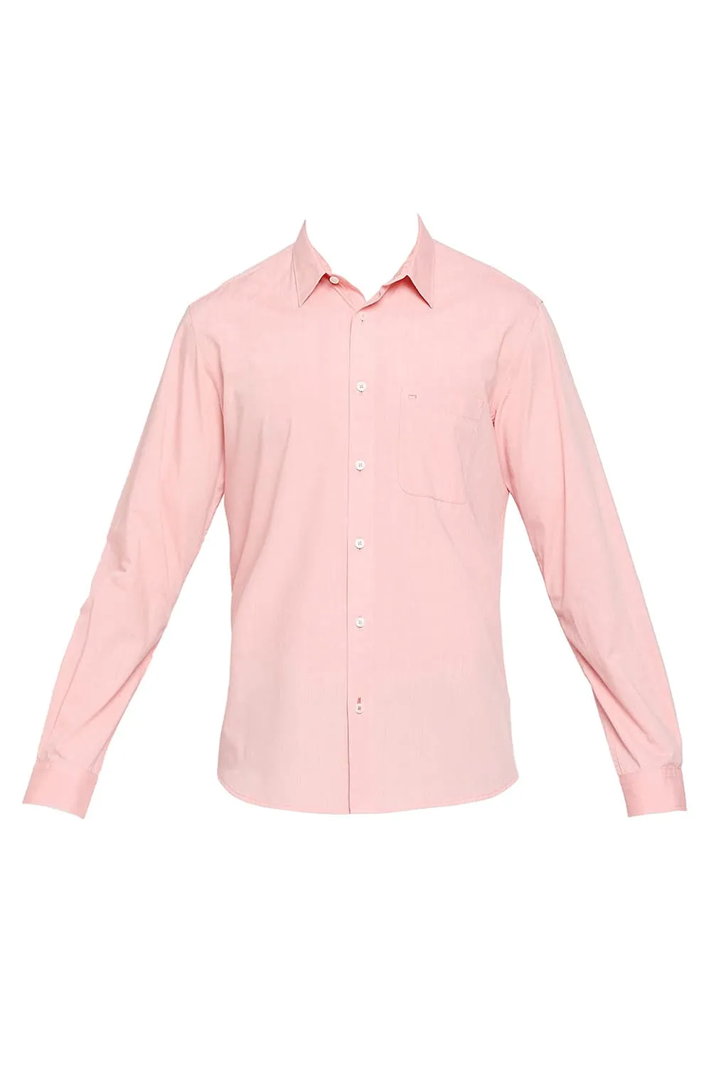 Slim Fit Cotton Polyester Viscose Shirt