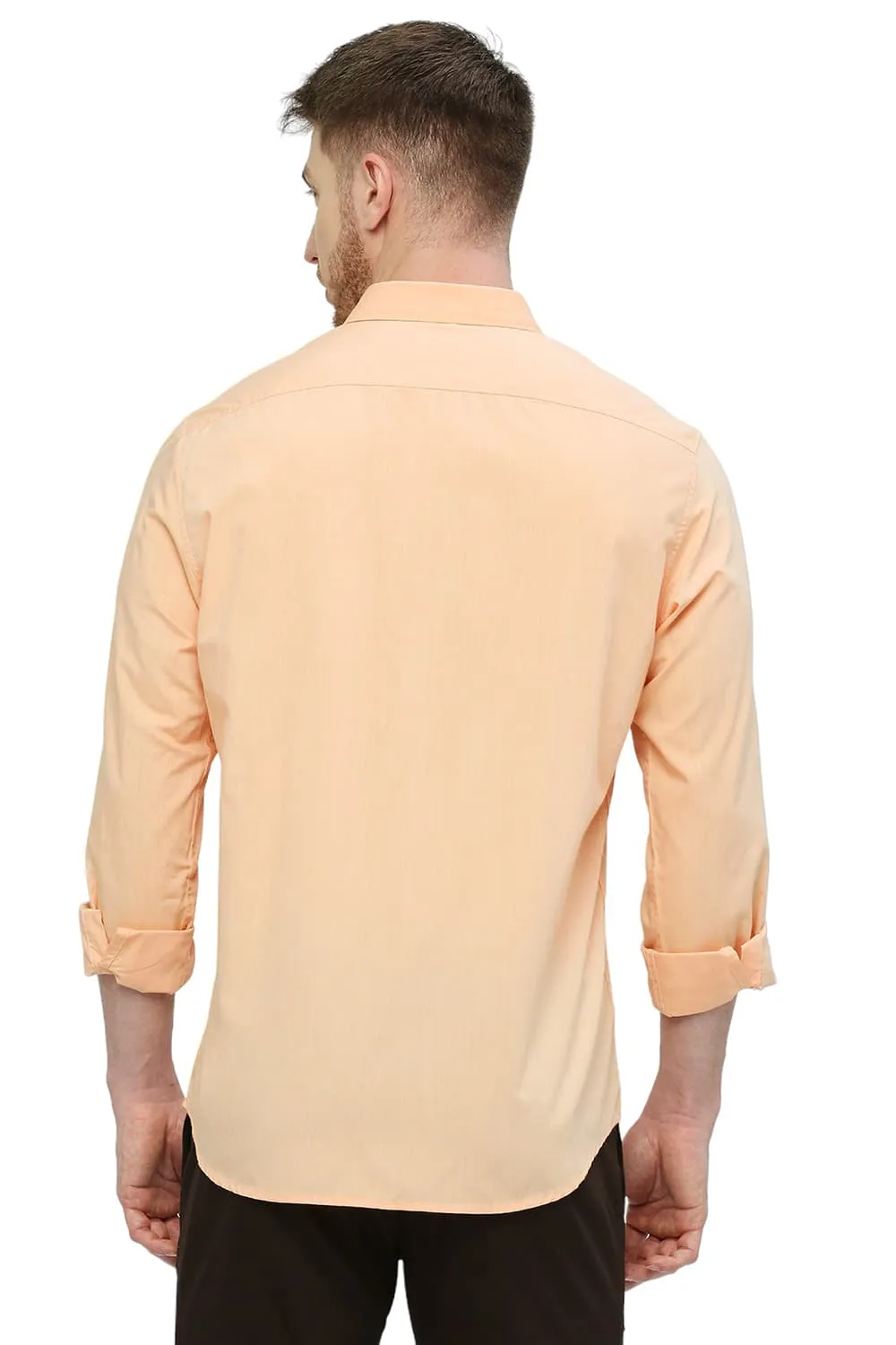 Slim Fit Cotton Polyester Viscose Shirt