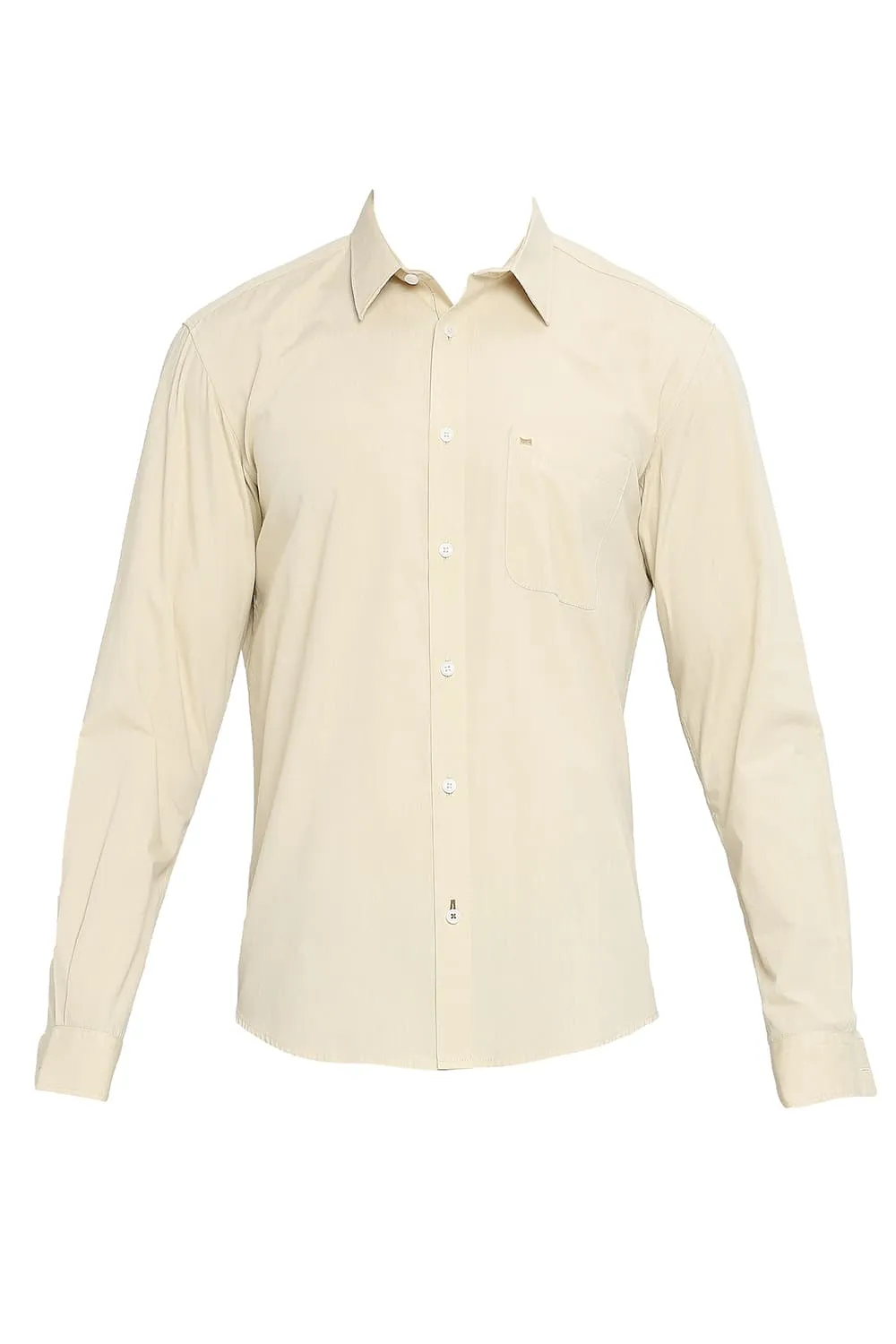 Slim Fit Cotton Polyester Viscose Shirt