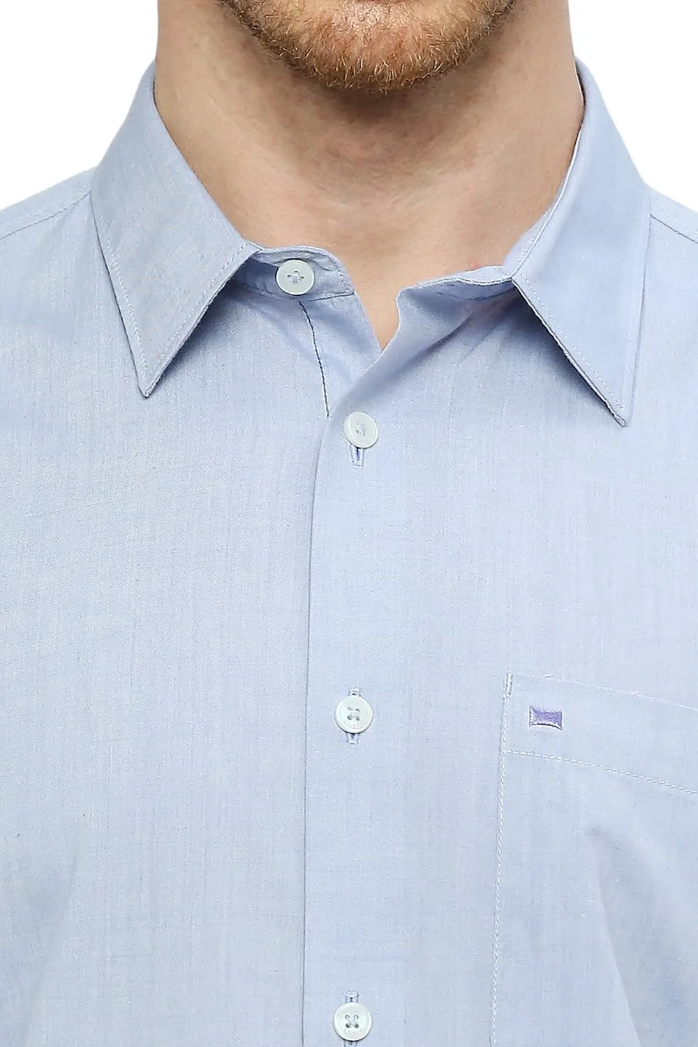 Slim Fit Cotton Polyester Viscose Shirt