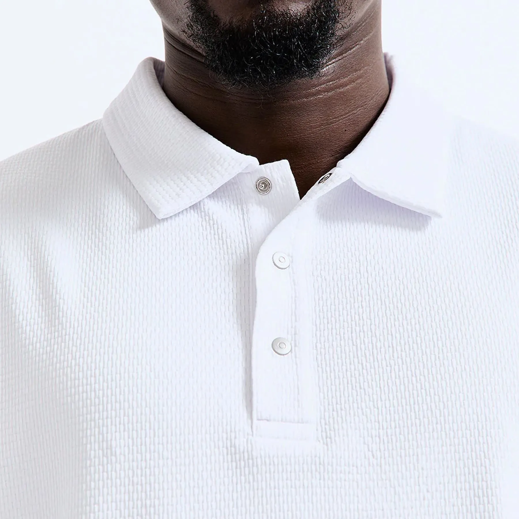 Solotex Mesh Tiebreak Polo White - AW24