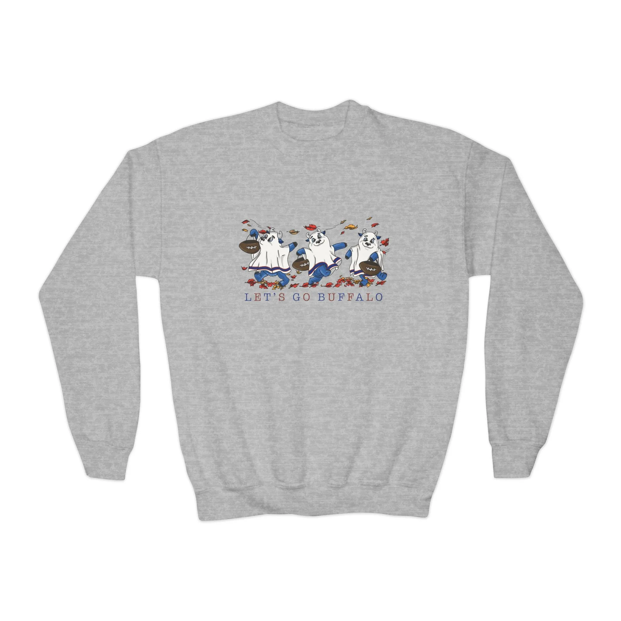 Spooky Bills Let's Go Buffalo Youth Crewneck