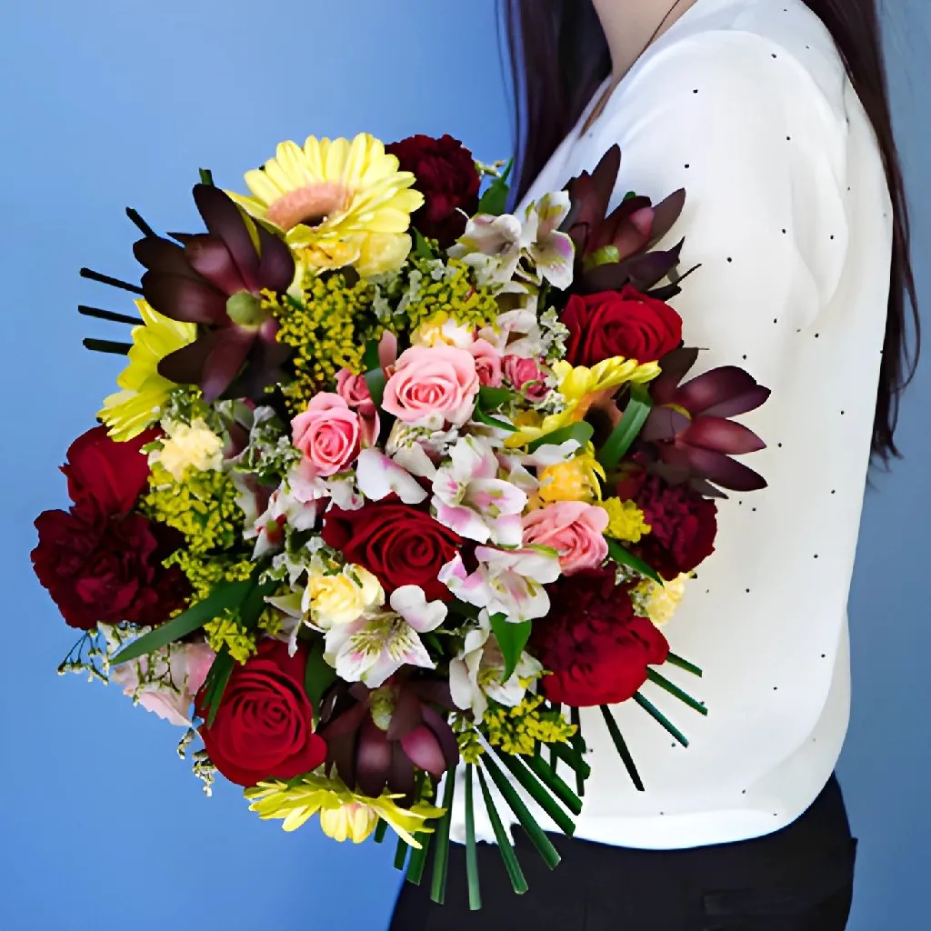 Summer Harvest Flower Centerpiece