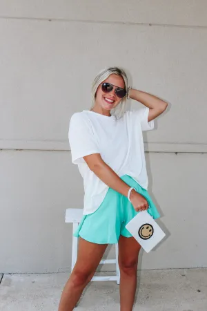 Summer In The City Aqua Teal Shorts