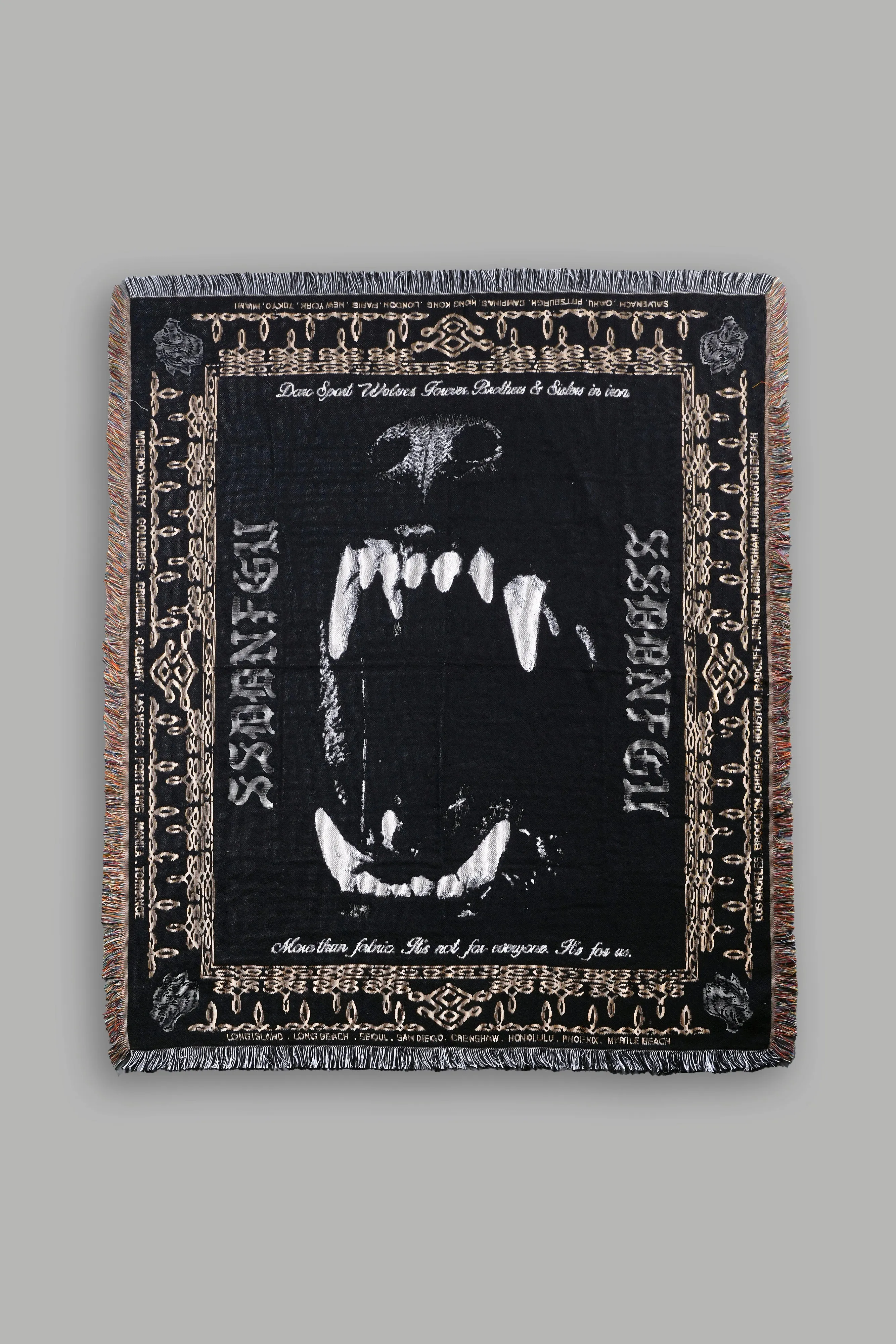 Sustain Tapestry Blanket in Black